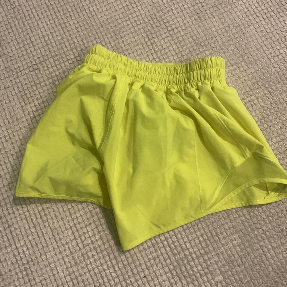 Neon Yellow Lululemon Shorts